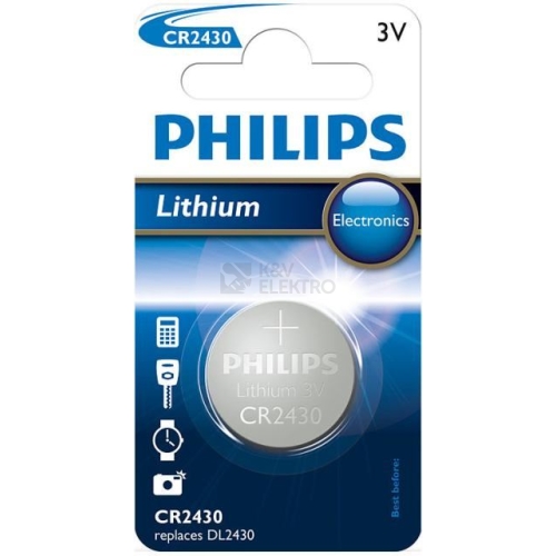 Knoflíková baterie Philips CR2430 /00B lithiová