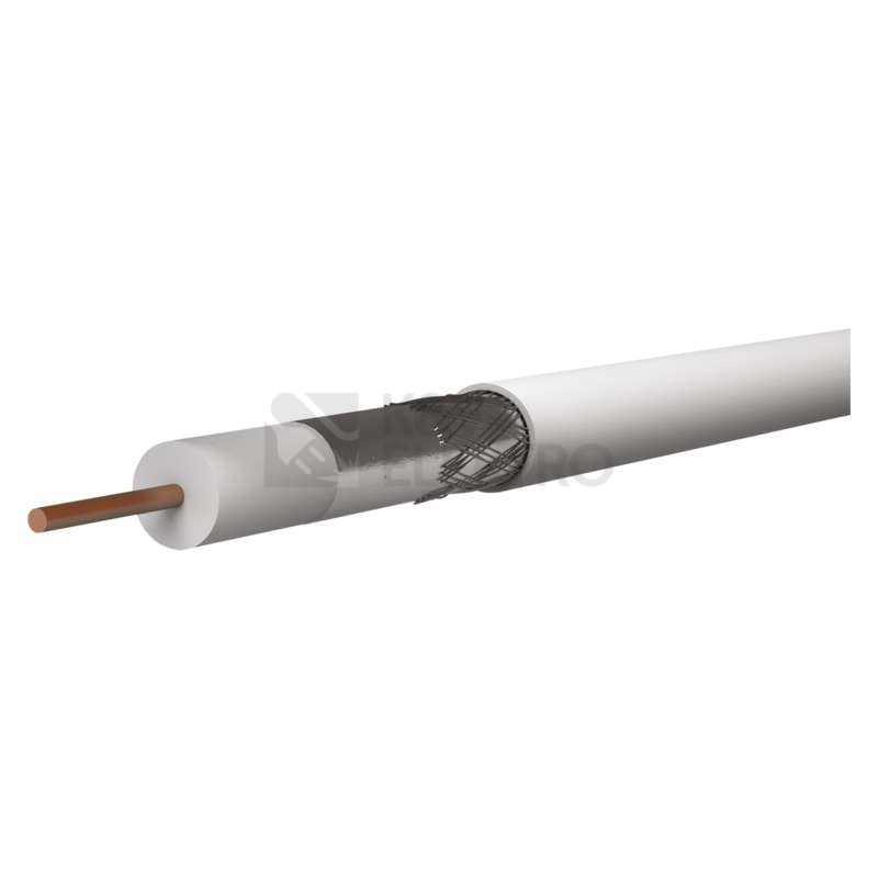 Obrázek produktu Koaxiální kabel CB100F EMOS S5141 bílý 1