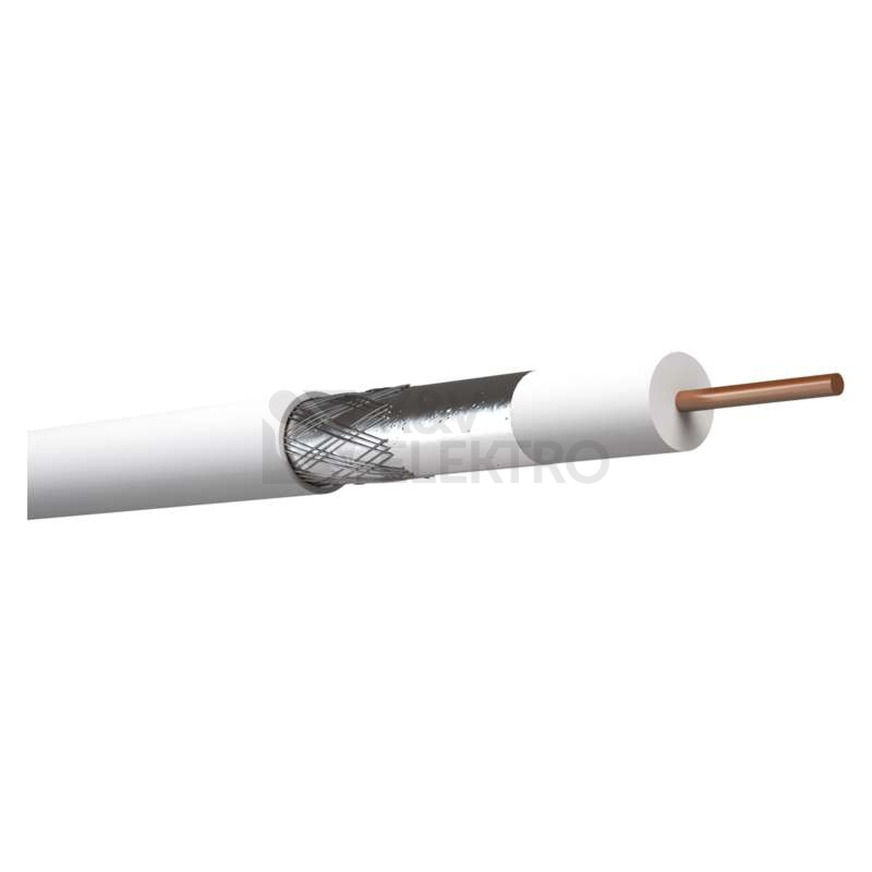 Obrázek produktu Koaxiální kabel CB100F EMOS S5141 bílý 2