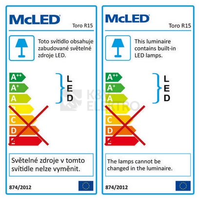 Obrázek produktu LED podhledové svítidlo McLED TORO R15 TR172-15W4000K-W-EN neutrální bílá ML-412.014.33.0 5