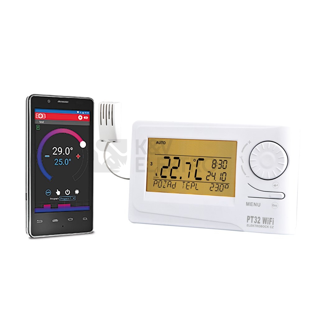 Obrázek produktu  Chytrý termostat ELEKTROBOCK PT32 WiFi 2