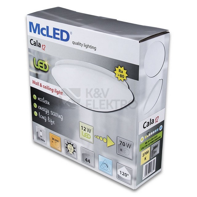 Obrázek produktu LED svítidlo McLED Cala 12 12W IP44 2700K teplá bílá ML-411.201.32.0 9