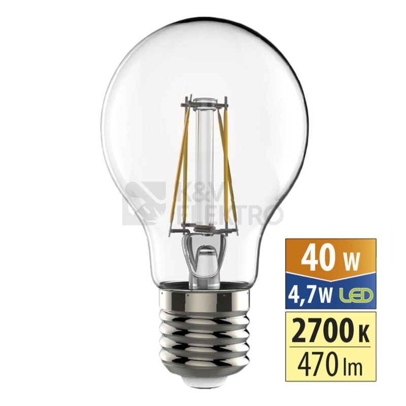 Obrázek produktu LED žárovka E27 McLED 4,7W (40W) teplá bílá (2700K) ML-321.063.87.0 0