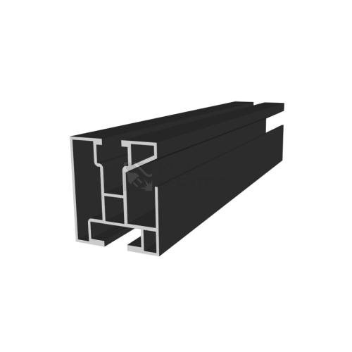  Hliníkový H profil černý ELOX 40x45mm nosník solárních panelů délka 4,6m