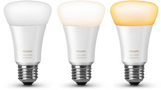 LED žárovky Philips s různou barvou světla