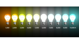 Barva světla při různé teplotě chromatičnosti